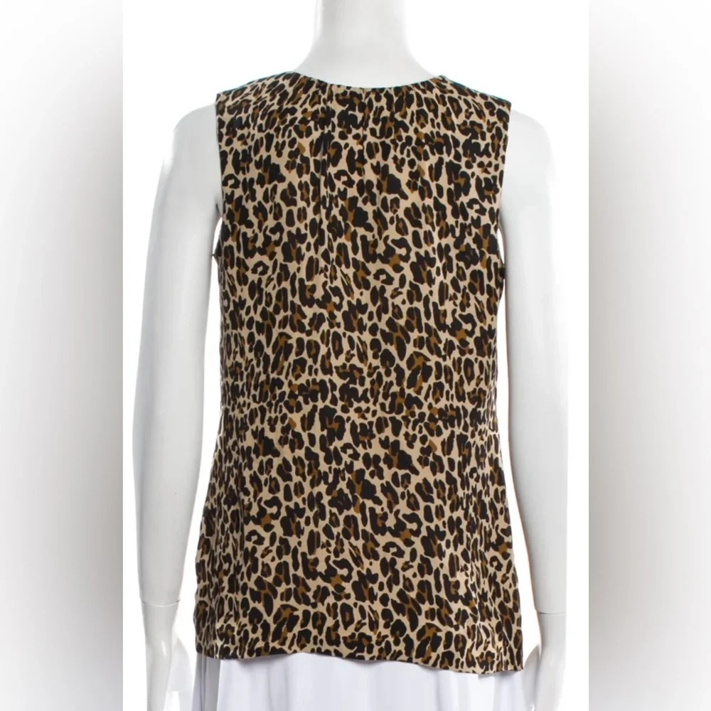 Tory Burch Animal Print Sleeveless‎ Blouse
